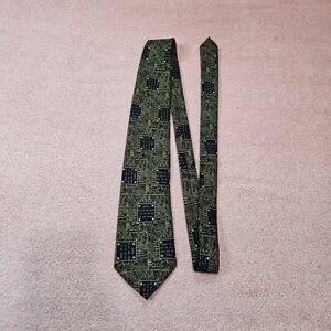 Addiction Circuit Board Binary Code Tech Novelty Print Polyester Necktie